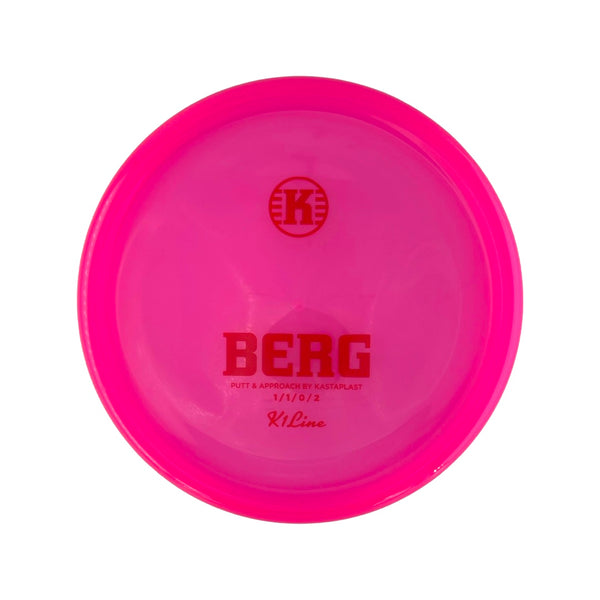 Kastaplast Berg K1 Plastic Pink with Red Stamp