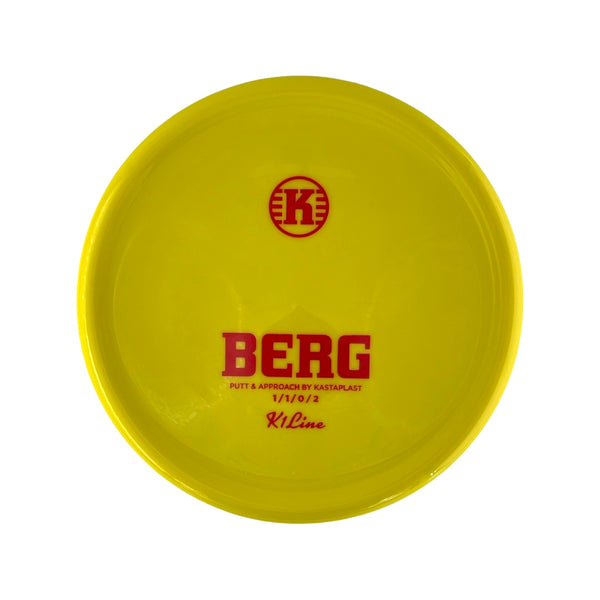 Kastaplast Berg K1 Plastic Yellow with Red Stamp